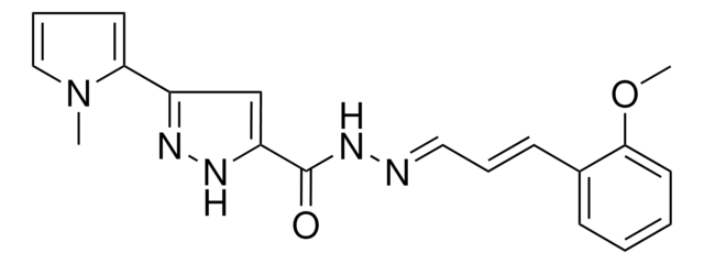 N'-[(E,2E)-3-(2-METHOXYPHENYL)-2-PROPENYLIDENE]-3-(1-METHYL-1H-PYRROL-2-YL)-1H-PYRAZOLE-5-CARBOHYDRAZIDE AldrichCPR