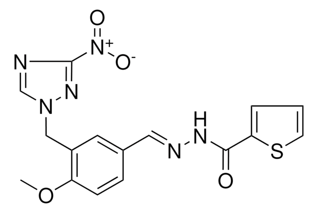 N'-((E)-{4-METHOXY-3-[(3-NITRO-1H-1,2,4-TRIAZOL-1-YL)METHYL]PHENYL}METHYLIDENE)-2-THIOPHENECARBOHYDRAZIDE AldrichCPR