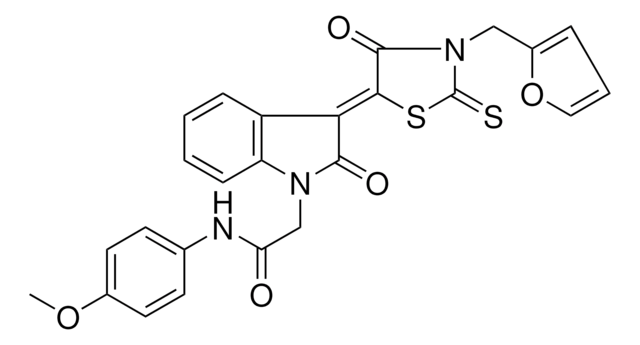 2-{(3Z)-3-[3-(2-FURYLMETHYL)-4-OXO-2-THIOXO-1,3-THIAZOLIDIN-5-YLIDENE]-2-OXO-2,3-DIHYDRO-1H-INDOL-1-YL}-N-(4-METHOXYPHENYL)ACETAMIDE AldrichCPR