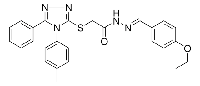 N'-[(E)-(4-ETHOXYPHENYL)METHYLIDENE]-2-{[4-(4-METHYLPHENYL)-5-PHENYL-4H-1,2,4-TRIAZOL-3-YL]SULFANYL}ACETOHYDRAZIDE AldrichCPR