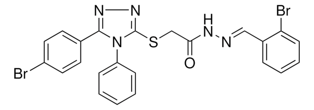 N'-[(E)-(2-BROMOPHENYL)METHYLIDENE]-2-{[5-(4-BROMOPHENYL)-4-PHENYL-4H-1,2,4-TRIAZOL-3-YL]SULFANYL}ACETOHYDRAZIDE AldrichCPR