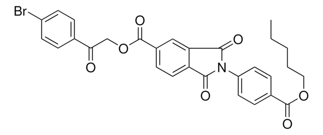 2-(4-BROMOPHENYL)-2-OXOETHYL 1,3-DIOXO-2-{4-[(PENTYLOXY)CARBONYL]PHENYL}-5-ISOINDOLINECARBOXYLATE AldrichCPR