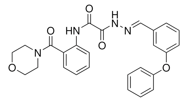 N-[2-(4-MORPHOLINYLCARBONYL)PHENYL]-2-OXO-2-[(2E)-2-(3-PHENOXYBENZYLIDENE)HYDRAZINO]ACETAMIDE AldrichCPR