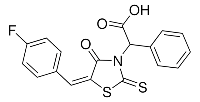 (5-(4-FLUOROBENZYLIDENE)-4-OXO-2-THIOXO-1,3-THIAZOLIDIN-3-YL)(PHENYL)ACETIC ACID AldrichCPR