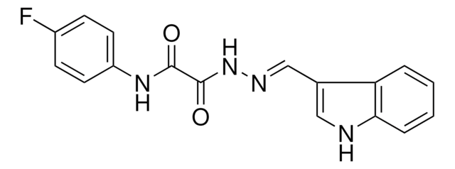 N-(4-FLUOROPHENYL)-2-(2-(1H-INDOL-3-YLMETHYLENE)HYDRAZINO)-2-OXOACETAMIDE AldrichCPR