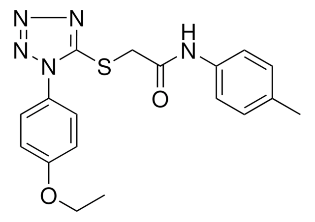 2-((1-(4-ETHOXYPHENYL)-1H-TETRAAZOL-5-YL)THIO)-N-(4-METHYLPHENYL)ACETAMIDE AldrichCPR