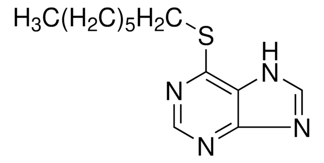 6-n-Heptylmercaptopurine crystalline