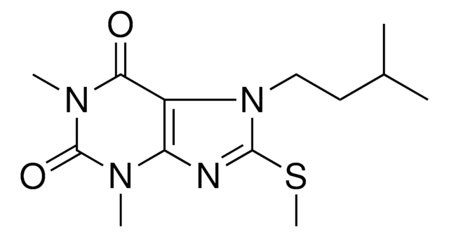 7-ISOPENTYL-1,3-DIMETHYL-8-(METHYLTHIO)-3,7-DIHYDRO-1H-PURINE-2,6-DIONE AldrichCPR