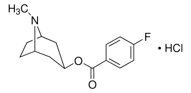 4-Fluorotropacocaine hydrochloride solution 1.0&#160;mg/mL in acetonitrile: water (9:1) (as free base), ampule of 1&#160;mL, certified reference material, Cerilliant&#174;