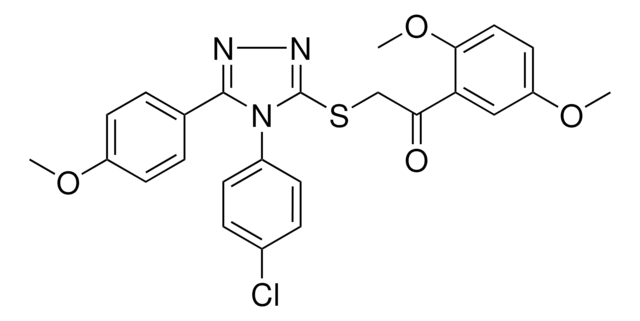 2-{[4-(4-CHLOROPHENYL)-5-(4-METHOXYPHENYL)-4H-1,2,4-TRIAZOL-3-YL]SULFANYL}-1-(2,5-DIMETHOXYPHENYL)ETHANONE AldrichCPR