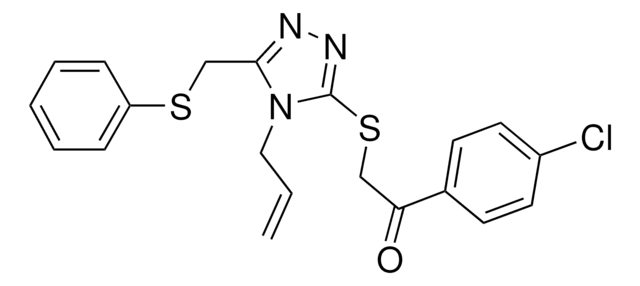 2-((4-ALLYL-5-((PHENYLTHIO)ME)-4H-1,2,4-TRIAZOL-3-YL)THIO)-1-(4-CL-PH)ETHANONE AldrichCPR