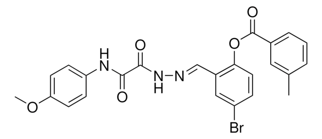 4-BR-2-(2-((4-METHOXYANILINO)(OXO)AC)CARBOHYDRAZONOYL)PHENYL 3-METHYLBENZOATE AldrichCPR