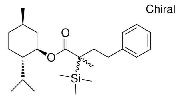 (1R,2S,5R)-2-ISOPROPYL-5-METHYLCYCLOHEXYL 2-METHYL-4-PHENYL-2-(TRIMETHYLSILYL)BUTANOATE AldrichCPR