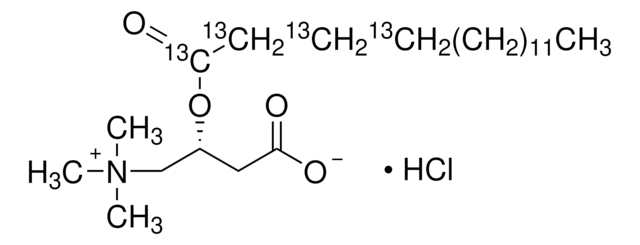 Palmitoyl-1,2,3,4-13C4-L-carnitine hydrochloride 99 atom % 13C