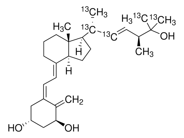 1&#945;,25-Dihydroxyvitamin D2-(20,21,22,26,27-13C5) solution 10&#160;&#956;g/mL in ethanol, &#8805;98 atom % 13C, &#8805;95% (CP)