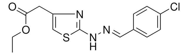 ETHYL (2-(2-(4-CHLOROBENZYLIDENE)HYDRAZINO)-1,3-THIAZOL-4-YL)ACETATE AldrichCPR