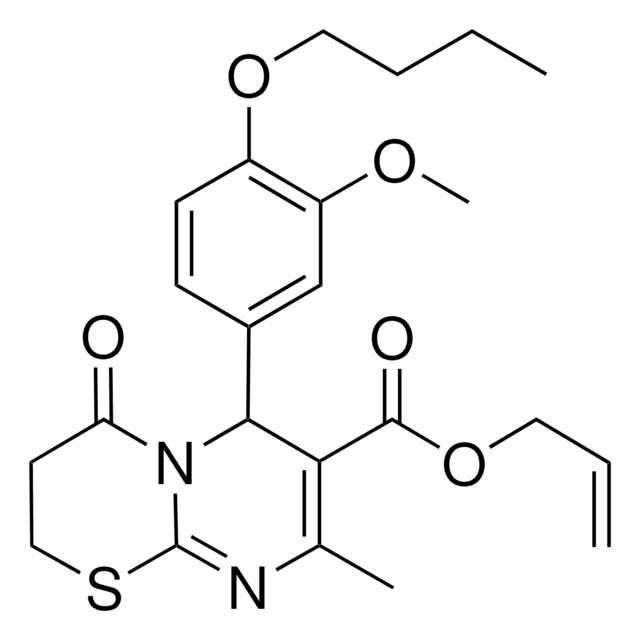 ALLYL 6-(4-BUTOXY-3-METHOXYPHENYL)-8-METHYL-4-OXO-3,4-DIHYDRO-2H,6H-PYRIMIDO[2,1-B][1,3]THIAZINE-7-CARBOXYLATE AldrichCPR