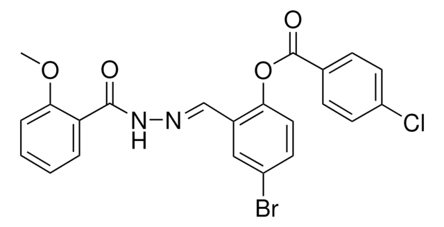 4-BROMO-2-(2-(2-METHOXYBENZOYL)CARBOHYDRAZONOYL)PHENYL 4-CHLOROBENZOATE AldrichCPR