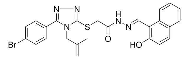 2-{[5-(4-BROMOPHENYL)-4-(2-METHYL-2-PROPENYL)-4H-1,2,4-TRIAZOL-3-YL]SULFANYL}-N'-[(E)-(2-HYDROXY-1-NAPHTHYL)METHYLIDENE]ACETOHYDRAZIDE AldrichCPR