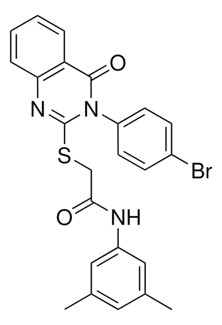 2-{[3-(4-BROMOPHENYL)-4-OXO-3,4-DIHYDRO-2-QUINAZOLINYL]SULFANYL}-N-(3,5-DIMETHYLPHENYL)ACETAMIDE AldrichCPR