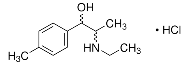 (±)-4-Methyl-N-ethyl-norephedrine hydrochloride solution 1.0&#160;mg/mL in methanol (as free base), ampule of 1&#160;mL, certified reference material, Cerilliant&#174;