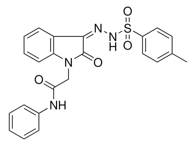 2-((3Z)-3-{[(4-METHYLPHENYL)SULFONYL]HYDRAZONO}-2-OXO-2,3-DIHYDRO-1H-INDOL-1-YL)-N-PHENYLACETAMIDE AldrichCPR