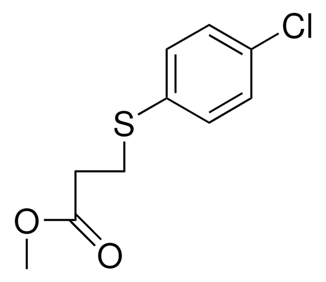 METHYL 3-(4-CHLOROPHENYLTHIO)PROPIONATE AldrichCPR