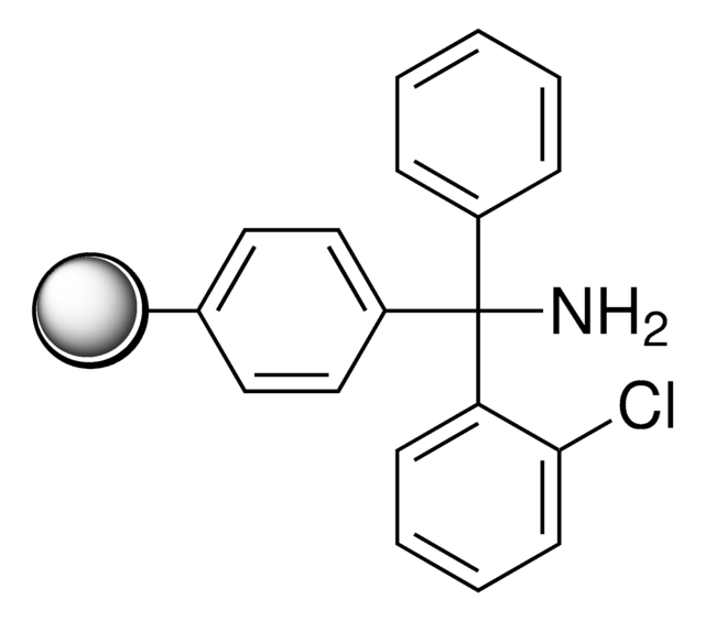 2-Chlorotrityl amine, polymer-bound 100-200&#160;mesh, extent of labeling: 1.3-1.8&#160;mmol/g loading, 1&#160;% cross-linked