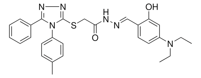 N'-{(E)-[4-(DIETHYLAMINO)-2-HYDROXYPHENYL]METHYLIDENE}-2-{[4-(4-METHYLPHENYL)-5-PHENYL-4H-1,2,4-TRIAZOL-3-YL]SULFANYL}ACETOHYDRAZIDE AldrichCPR