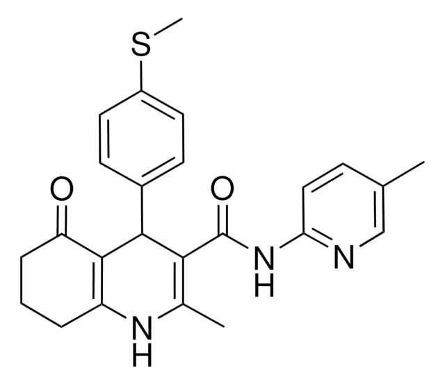 2-METHYL-N-(5-METHYL-2-PYRIDINYL)-4-[4-(METHYLSULFANYL)PHENYL]-5-OXO-1,4,5,6,7,8-HEXAHYDRO-3-QUINOLINECARBOXAMIDE AldrichCPR