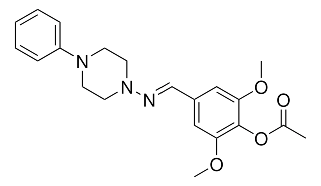 2,6-DIMETHOXY-4-(((4-PHENYL-1-PIPERAZINYL)IMINO)METHYL)PHENYL ACETATE AldrichCPR