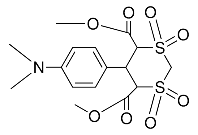 DIMETHYL 5-[4-(DIMETHYLAMINO)PHENYL]-1,3-DITHIANE-4,6-DICARBOXYLATE 1,1,3,3-TETRAOXIDE AldrichCPR