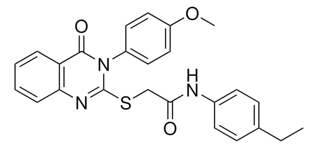 N-(4-ETHYLPHENYL)-2-{[3-(4-METHOXYPHENYL)-4-OXO-3,4-DIHYDRO-2-QUINAZOLINYL]SULFANYL}ACETAMIDE AldrichCPR