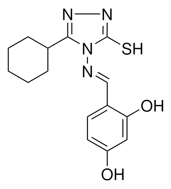 4-(((3-CYCLOHEXYL-5-MERCAPTO-4H-1,2,4-TRIAZOL-4-YL)IMINO)METHYL)-1,3-BENZENEDIOL AldrichCPR