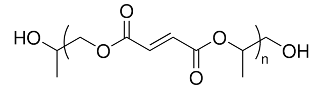 Poly(propylene fumarate) contains contains ~20 wt% diethyl fumarate &amp; 250 ppm MEHQ as inhibitor