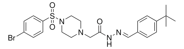 2-{4-[(4-BROMOPHENYL)SULFONYL]-1-PIPERAZINYL}-N'-[(E)-(4-TERT-BUTYLPHENYL)METHYLIDENE]ACETOHYDRAZIDE AldrichCPR