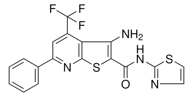 3-AMINO-6-PH-N-(1,3-THIAZOL-2-YL)4-(TRI-F-ME)THIENO(2,3-B)PYRIDINE-2-CARBOXAMIDE AldrichCPR