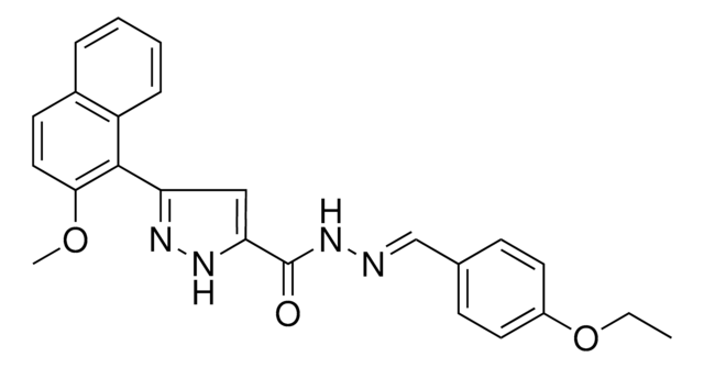 N'-[(E)-(4-ETHOXYPHENYL)METHYLIDENE]-3-(2-METHOXY-1-NAPHTHYL)-1H-PYRAZOLE-5-CARBOHYDRAZIDE AldrichCPR