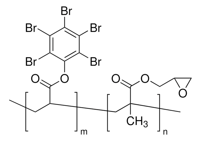 Poly(pentabromophenyl acrylate-co-glycidyl methacrylate) glycidyl methacrylate 50&#160;mol %