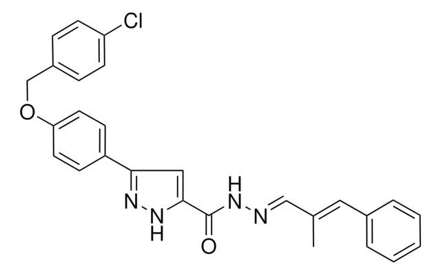 3-{4-[(4-CHLOROBENZYL)OXY]PHENYL}-N'-[(E,2E)-2-METHYL-3-PHENYL-2-PROPENYLIDENE]-1H-PYRAZOLE-5-CARBOHYDRAZIDE AldrichCPR