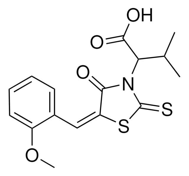 2-[(5E)-5-(2-METHOXYBENZYLIDENE)-4-OXO-2-THIOXO-1,3-THIAZOLIDIN-3-YL]-3-METHYLBUTANOIC ACID AldrichCPR