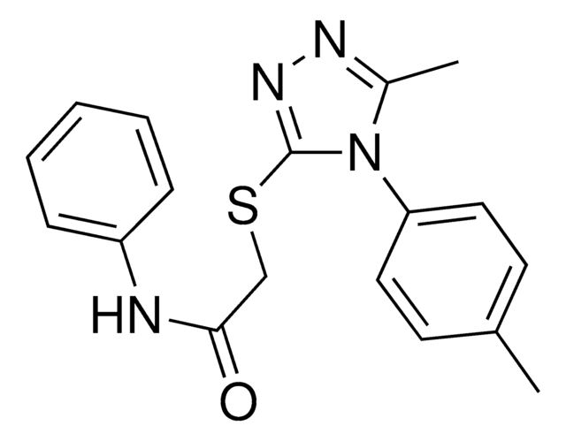 2-((5-METHYL-4-(4-METHYLPHENYL)-4H-1,2,4-TRIAZOL-3-YL)THIO)-N-PHENYLACETAMIDE AldrichCPR