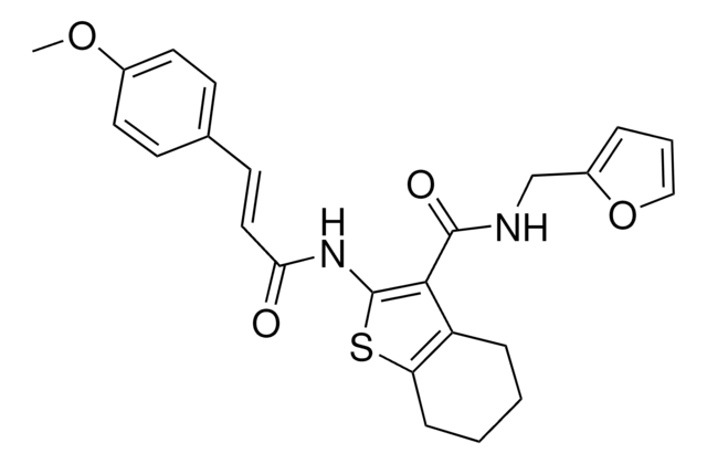 N-(2-FURYLMETHYL)-2-{[(2E)-3-(4-METHOXYPHENYL)-2-PROPENOYL]AMINO}-4,5,6,7-TETRAHYDRO-1-BENZOTHIOPHENE-3-CARBOXAMIDE AldrichCPR