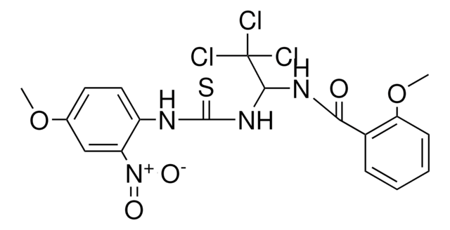 2-MEO-N-(2,2,2-TRICHLORO-1-(3-(4-MEO-2-NITRO-PH)-THIOUREIDO)-ETHYL)-BENZAMIDE AldrichCPR