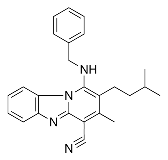 1-(BENZYLAMINO)-2-ISOPENTYL-3-METHYLPYRIDO(1,2-A)BENZIMIDAZOLE-4-CARBONITRILE AldrichCPR