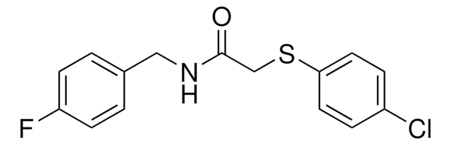 2-((4-CHLOROPHENYL)SULFANYL)-N-(4-FLUOROBENZYL)ACETAMIDE AldrichCPR