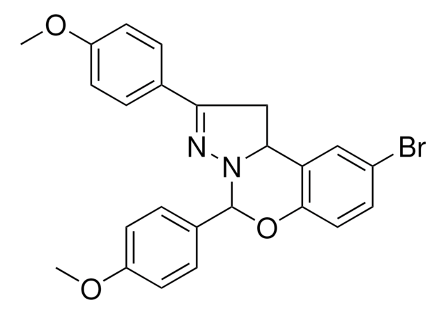 9-BROMO-2,5-BIS(4-METHOXYPHENYL)-1,10B-DIHYDROPYRAZOLO(1,5-C)(1,3)BENZOXAZINE AldrichCPR