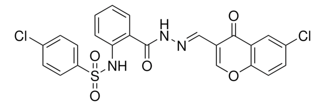 4-CHLORO-N-[2-({(2E)-2-[(6-CHLORO-4-OXO-4H-CHROMEN-3-YL)METHYLENE]HYDRAZINO}CARBONYL)PHENYL]BENZENESULFONAMIDE AldrichCPR