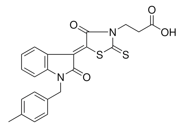 3-{(5Z)-5-[1-(4-METHYLBENZYL)-2-OXO-1,2-DIHYDRO-3H-INDOL-3-YLIDENE]-4-OXO-2-THIOXO-1,3-THIAZOLIDIN-3-YL}PROPANOIC ACID AldrichCPR