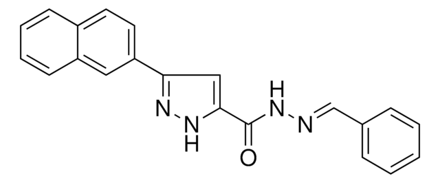 5-NAPHTHALEN-2-YL-2H-PYRAZOLE-3-CARBOXYLIC ACID BENZYLIDENE-HYDRAZIDE AldrichCPR